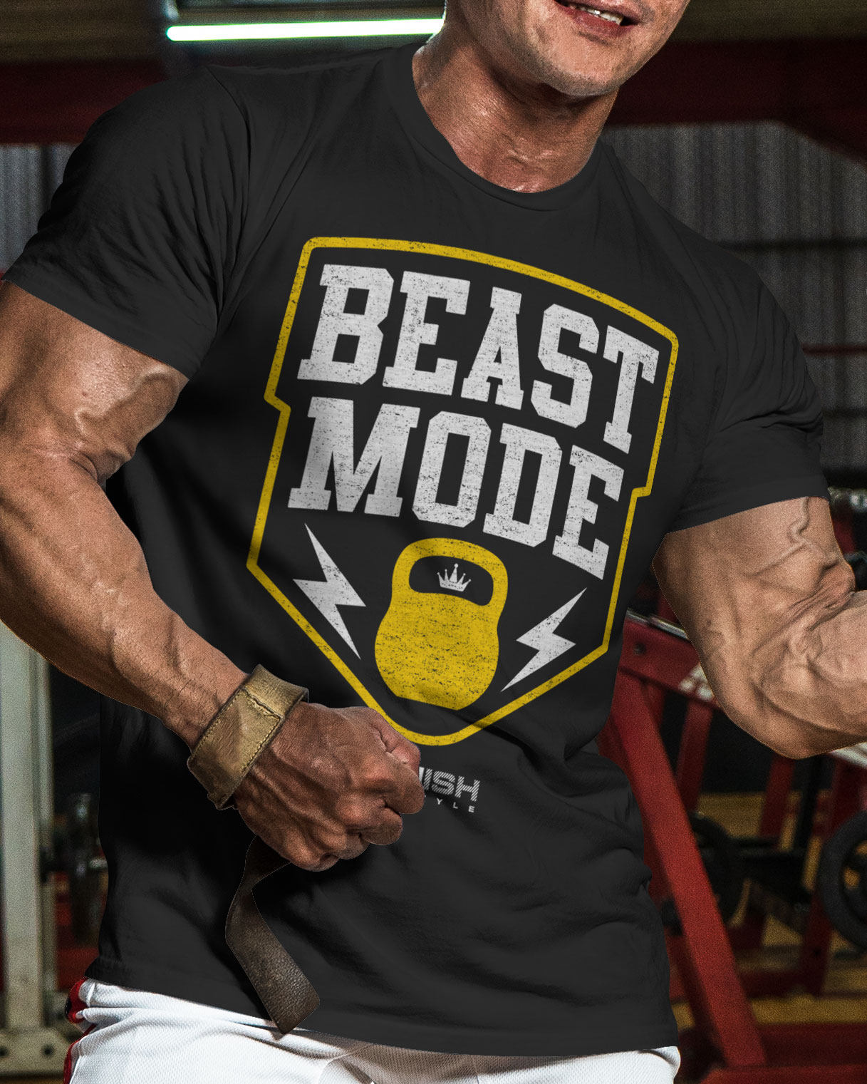 007. Beast Mode Funny Motivational Workout Gym T-Shirt for Men - image53