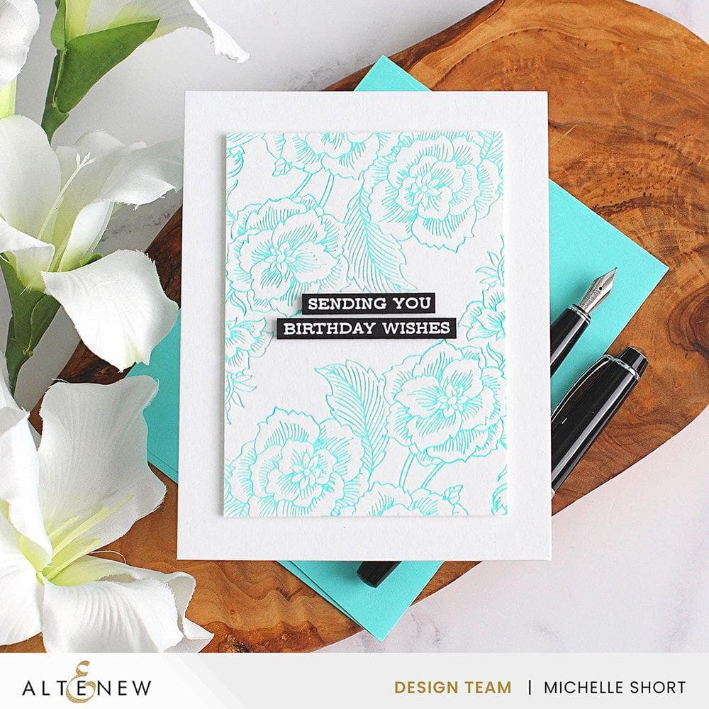 Floral Engravings Press Plate/Foil Plate