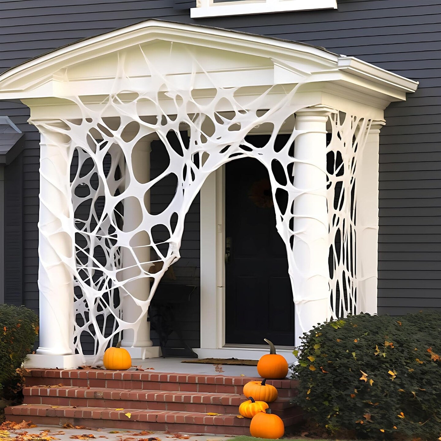 1000Sqft Halloween Giant Spider Web Decoration,Cut Your Own Stretchy Spider Netting, DIY Spooky Flexible Spider Webs Decor for Halloween Haunted House Outdoor Decorations Holiday Party Supplies