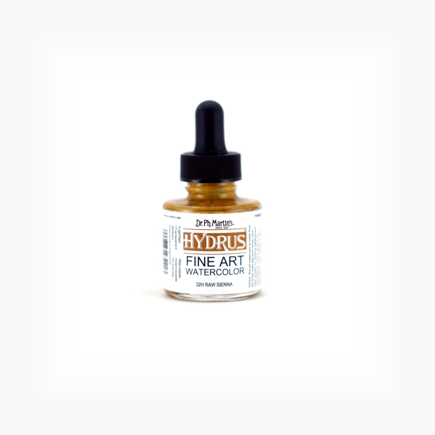 Dr. Ph. Martin&#x27;s Hydrus Fine Art Watercolor, 1.0 oz, Raw Sienna (32H)