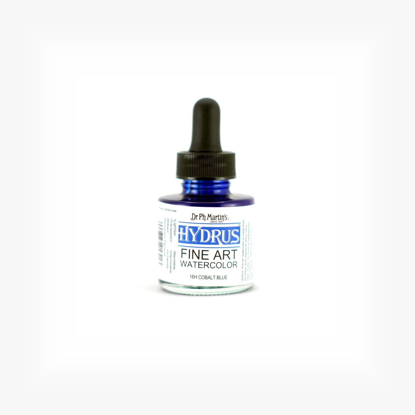 Dr. Ph. Martin&#x27;s Hydrus Fine Art Watercolor, 1.0 oz, Cobalt Blue (16H)
