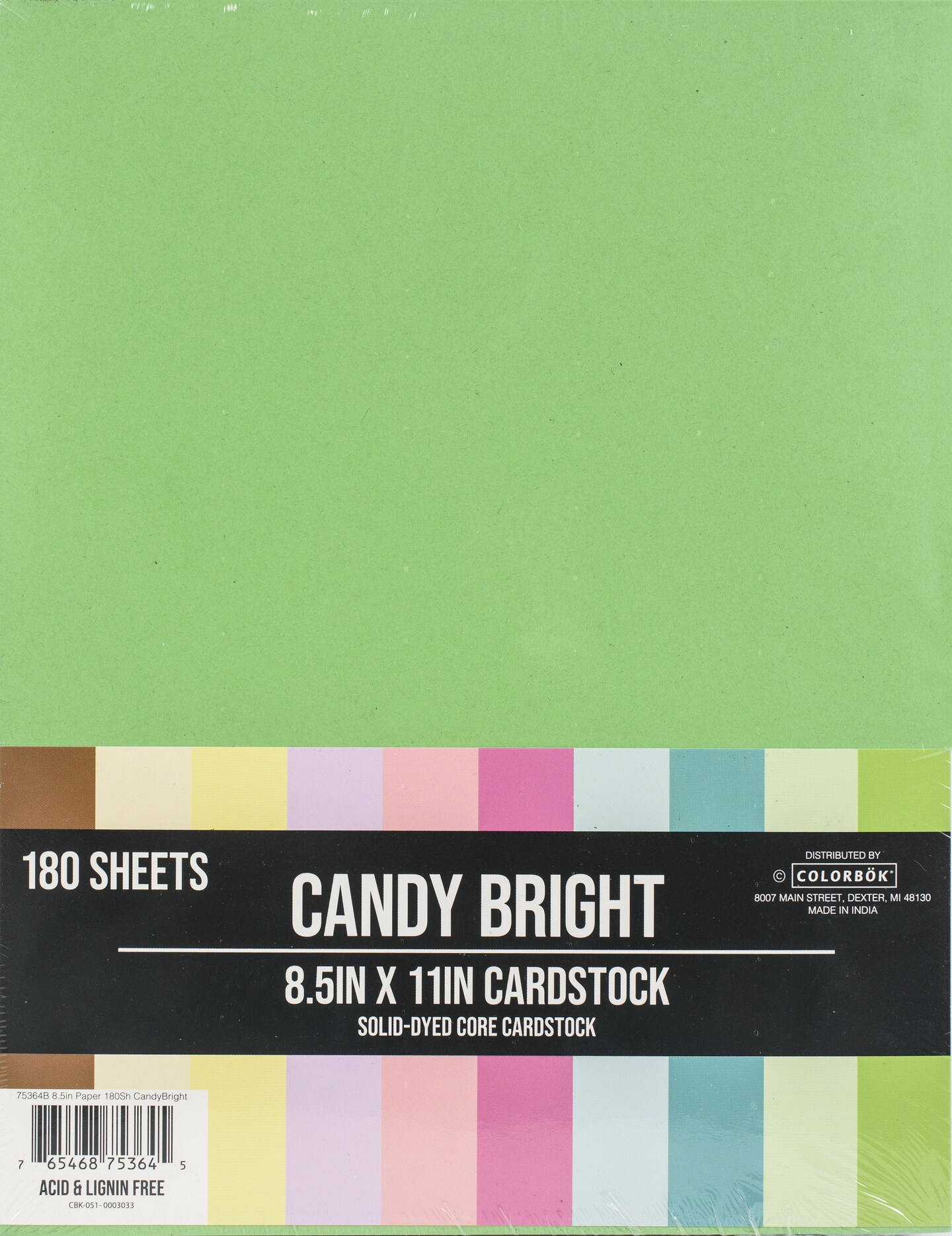 Colorbok Paper 8.5&#x22;X11&#x22; 180/Pkg-Candy Bright