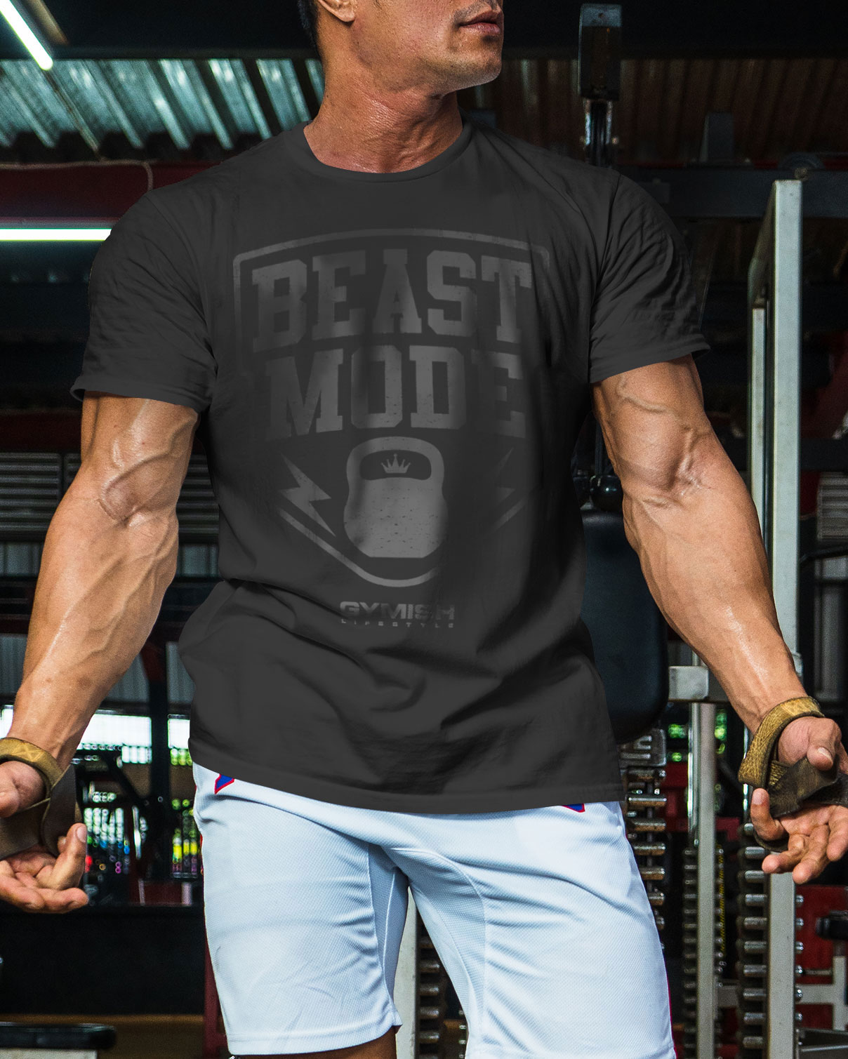 007. Beast Mode Funny Motivational Workout Gym T-Shirt for Men - image60