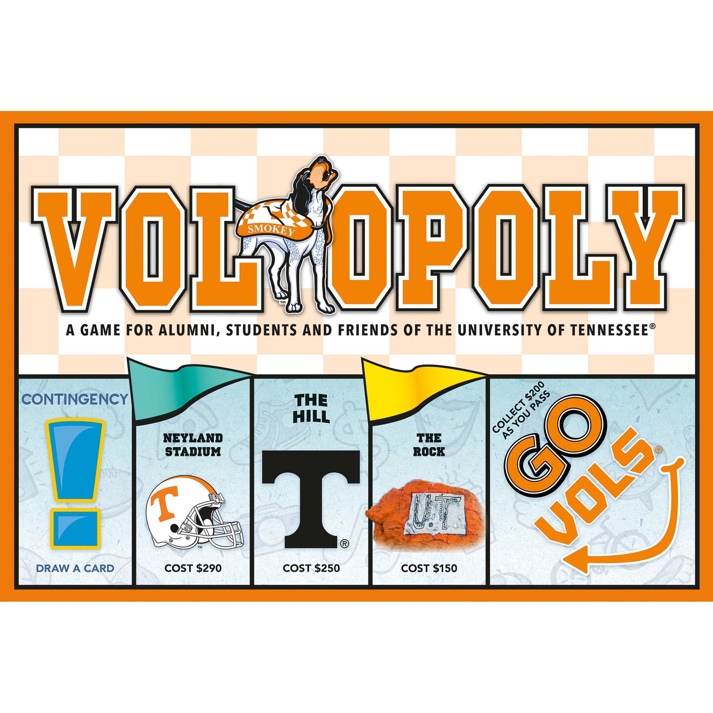 Late For The Sky: Vol-Opoly - University Of Tennessee Themed Family Board Game, Opoly-Style, Traditional Play Or 1 Hr Version, Ages 8+, 2-6 Players