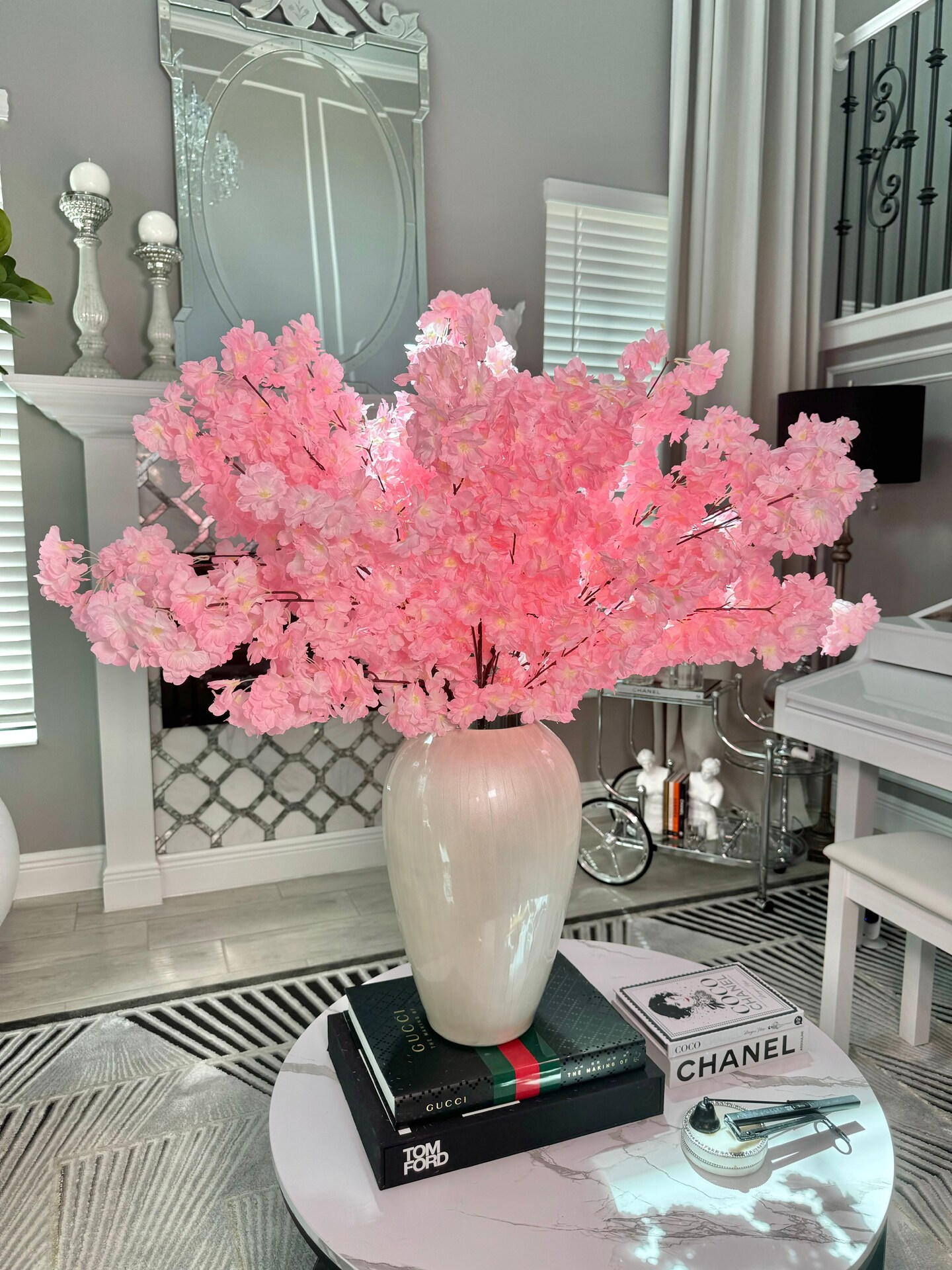 Mila Pink Silk Cherry Blossom Branches Set of 3 36&#x27;&#x27; Wedding, Party, Event, Japan&#x27;s National Flower