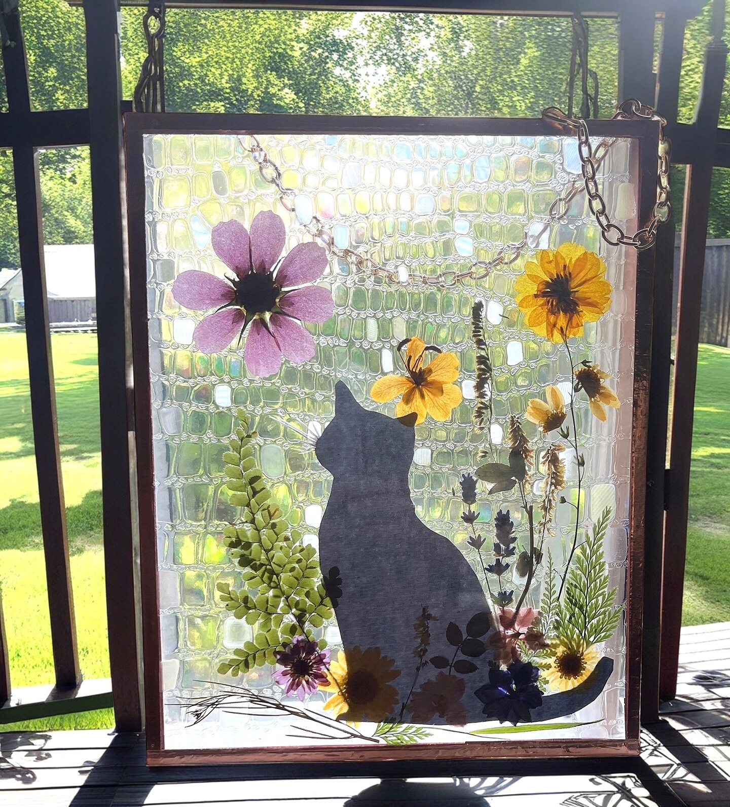 How to Make Pressed Flower Window Hanger image 4