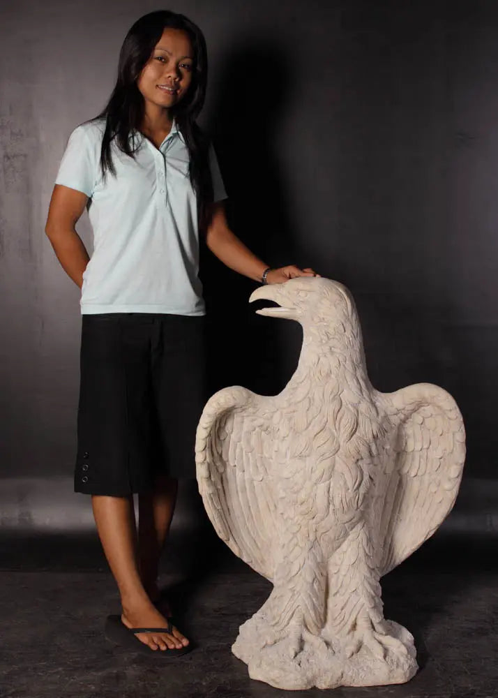 Stone Eagle Statues Set of 2