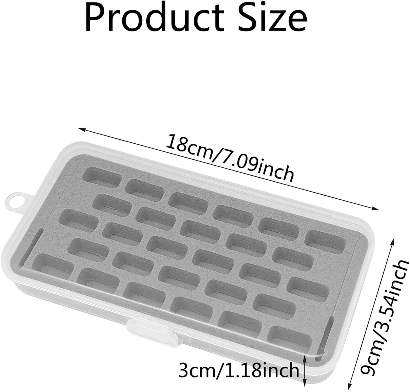 2 Plastic Bobbin Storage Boxes - Sewing Craft Plastic Case Storage Box (Grey)