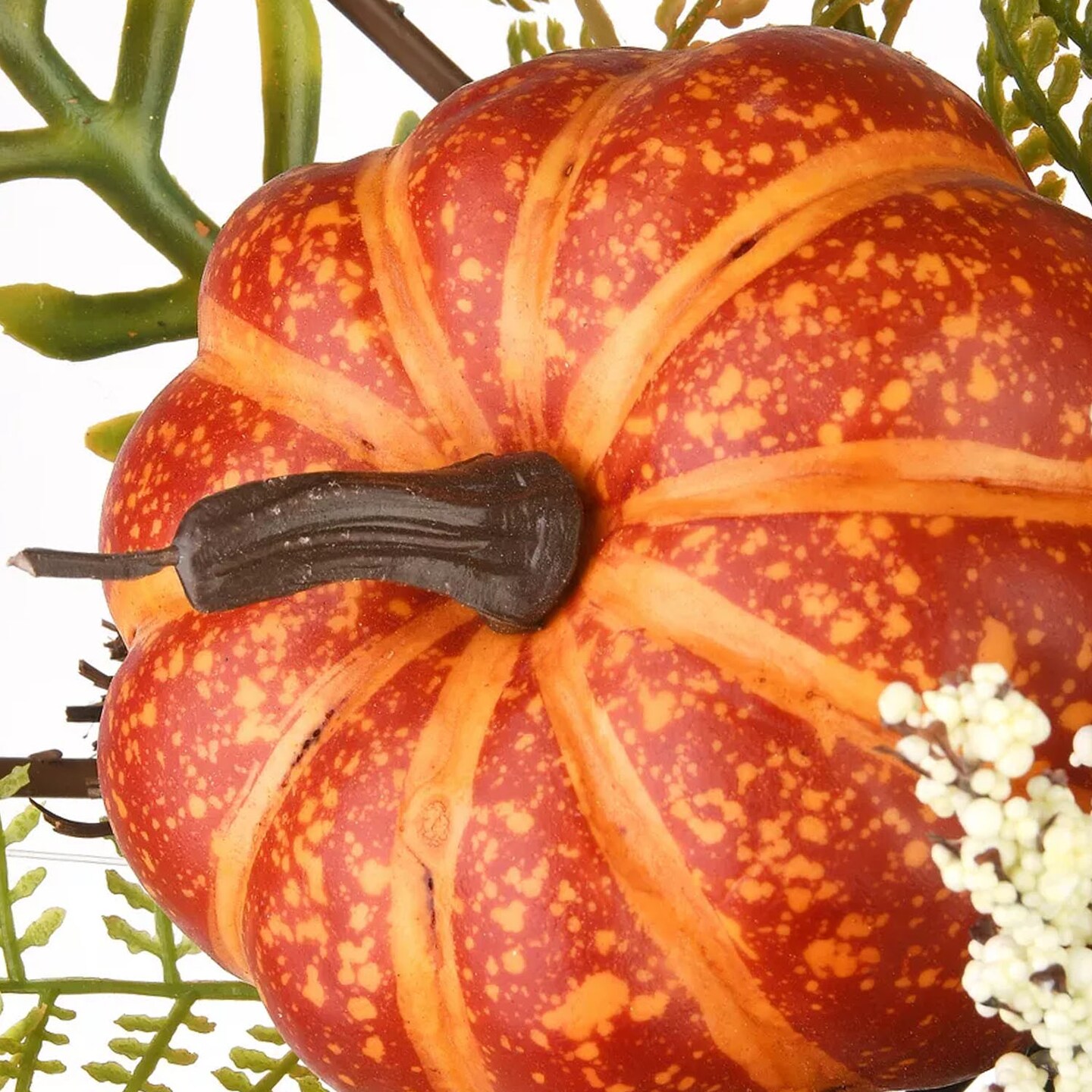 13" Harvest Floral Circular Wreath Autumn Table or Wall Decor