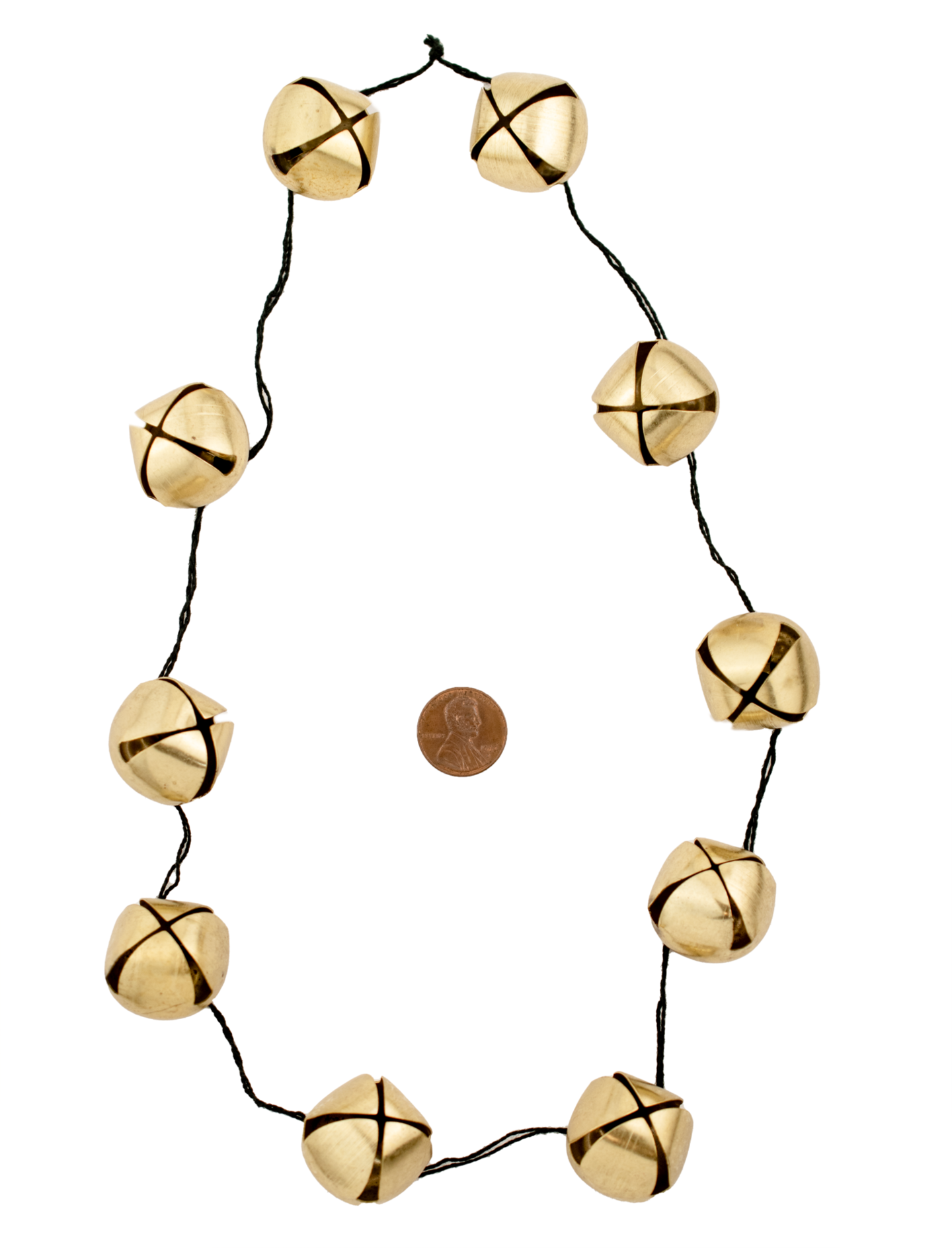 The Bead Chest Brass Bell Pendants (24mm) - Great for Christmas Crafts, Holiday Decor, Jingles, Ornaments, and More