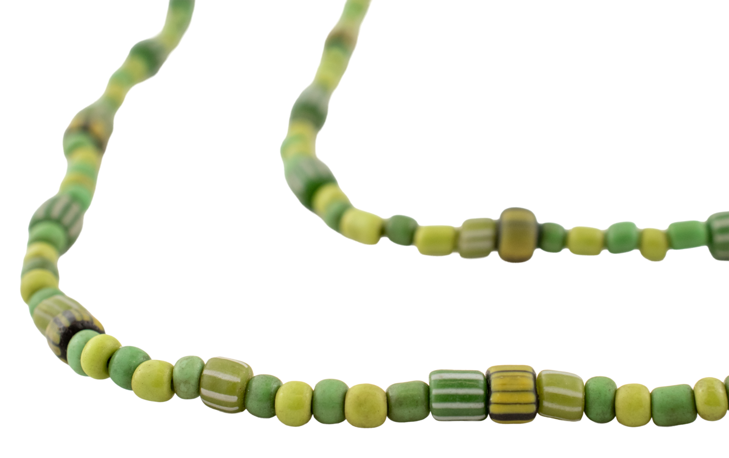 The Bead Chest Java Glass Beads Medley: Cylindrical 4-6mm Beads for DIY Crafts & Jewelry | Full Strand