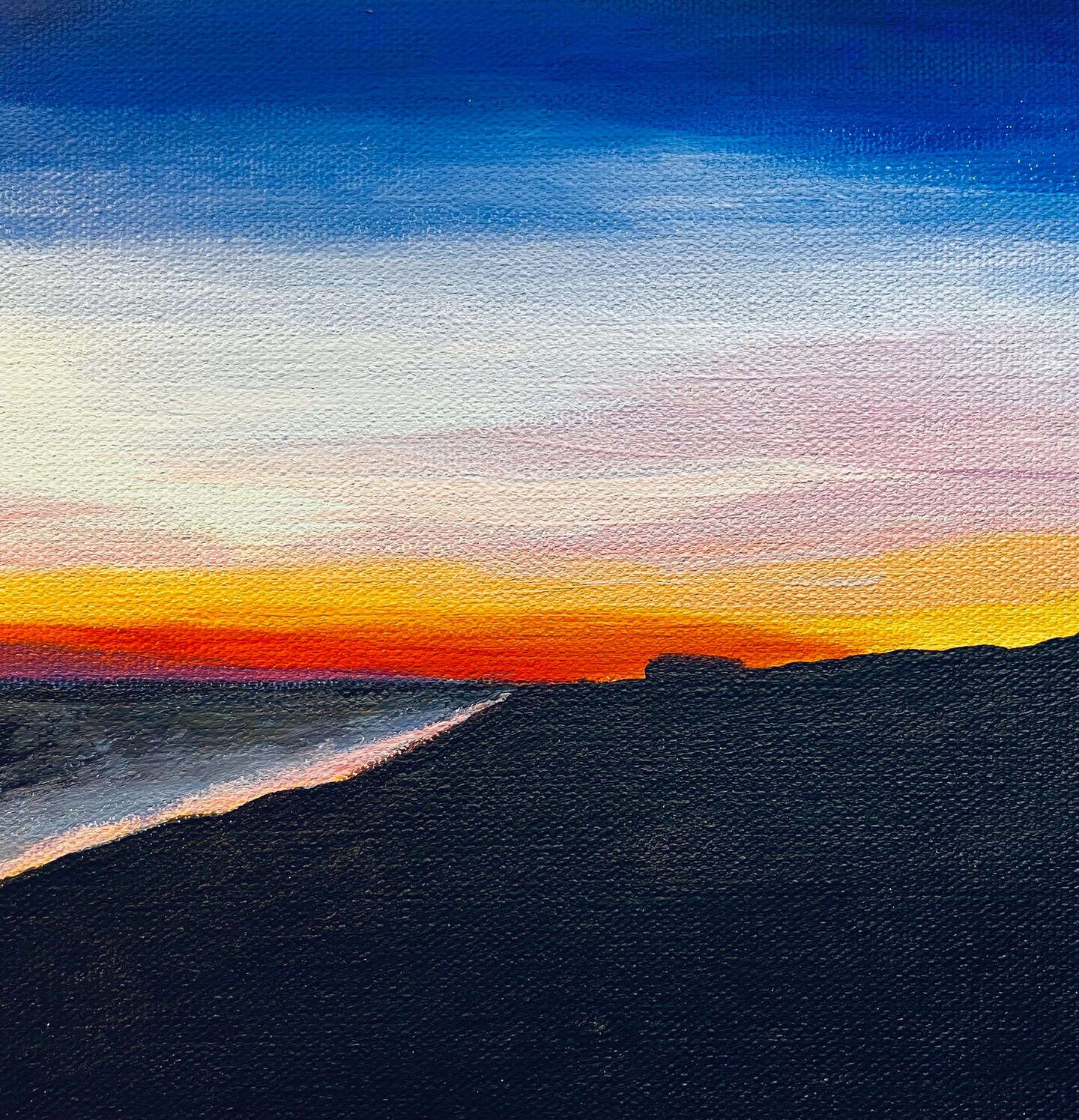 Painting a Sunset, Part II: Blending & Layering With Acrylic