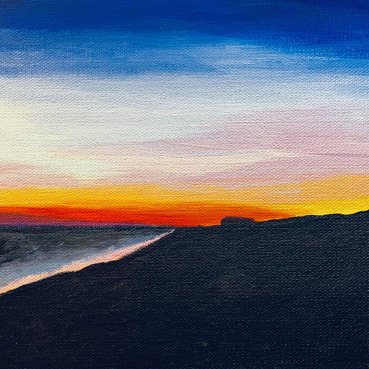 Painting a Sunset, Part II: Blending & Layering With Acrylic