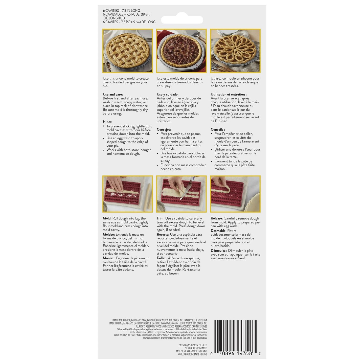 Autumn Pie Crust Mold