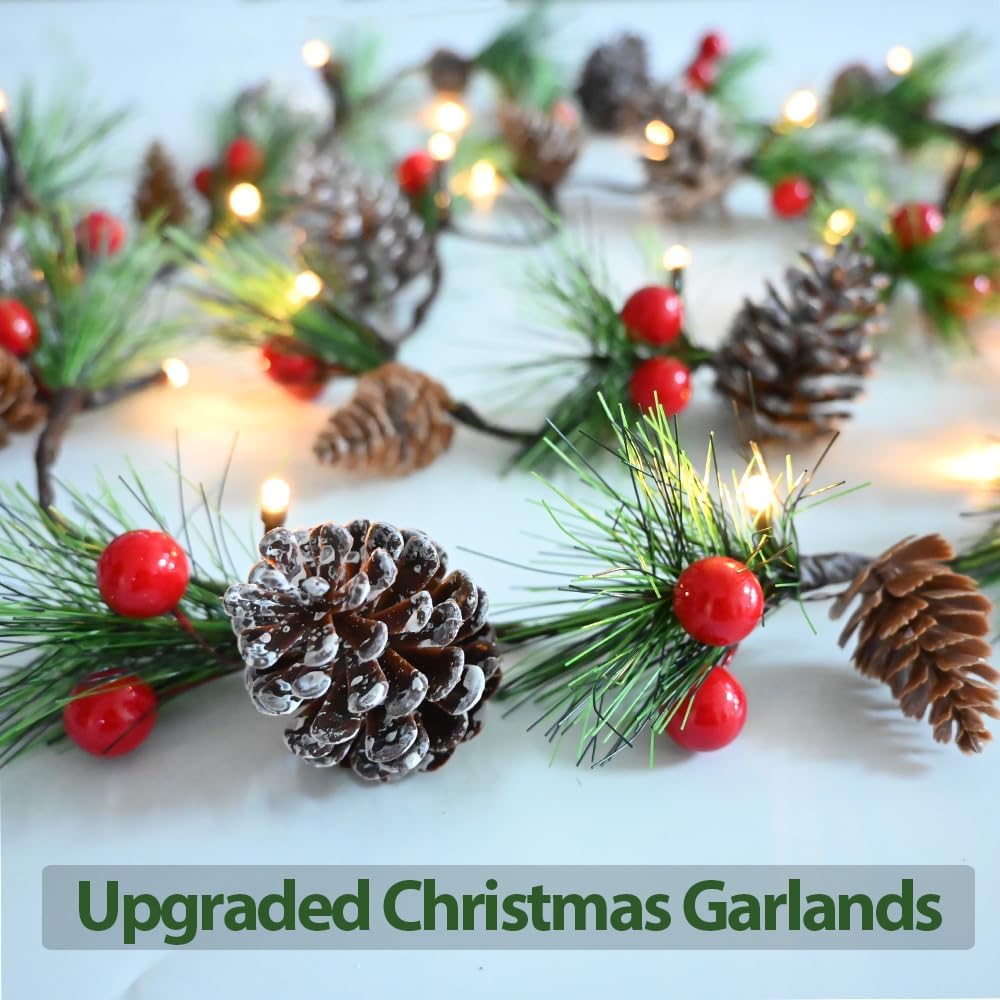 Christmas Garland Lights 6.56FT (Red and Green) 6 x 1 x 1 inches