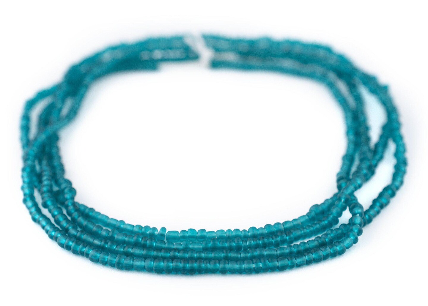 The Bead Chest Teal Matte Glass Seed Beads (3mm) - 24 inch Strand of Quality Glass Beads