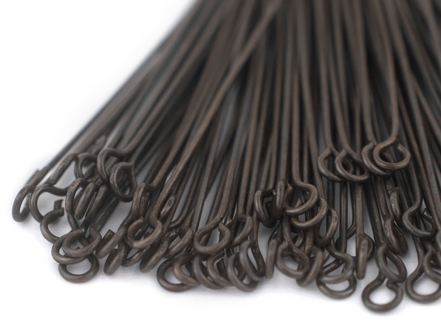 The Bead Chest Antiqued Brass 21 Gauge 2.5 Inch Eye Pins (Approx 100 pieces)