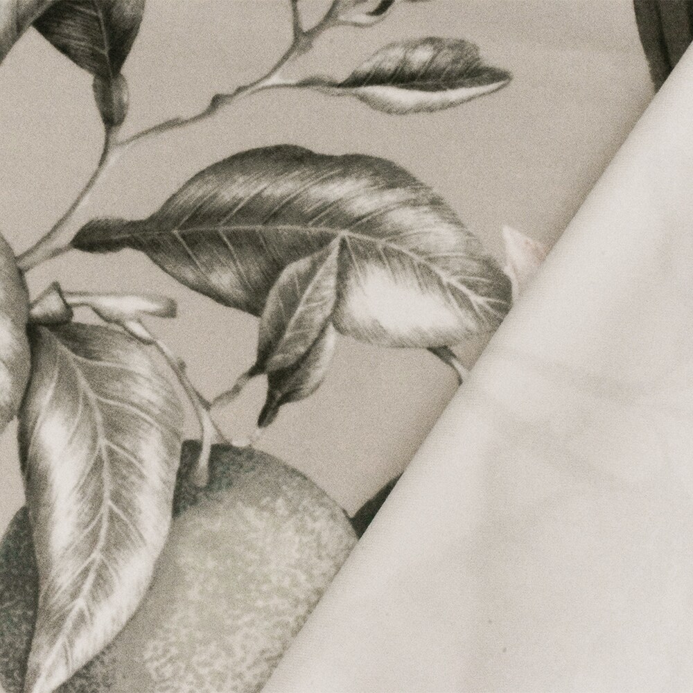 Khaki-Yellow-Multi Floral Printed Faux Suede Poly Home Decorating Fabric By the Yard