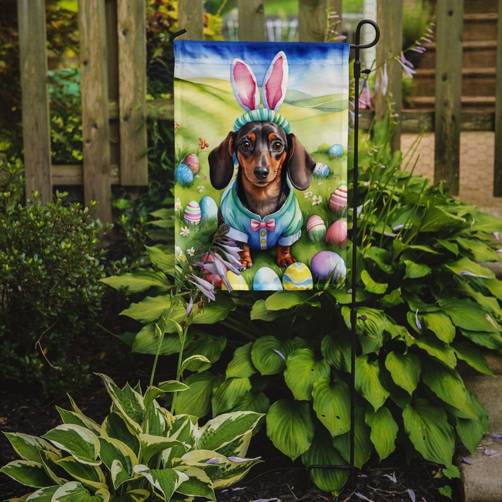 Edge Collections - 11.25" X 15.50" - Multicolor - Hunt Decorative Dachshund Easter Egg - 1 Piece