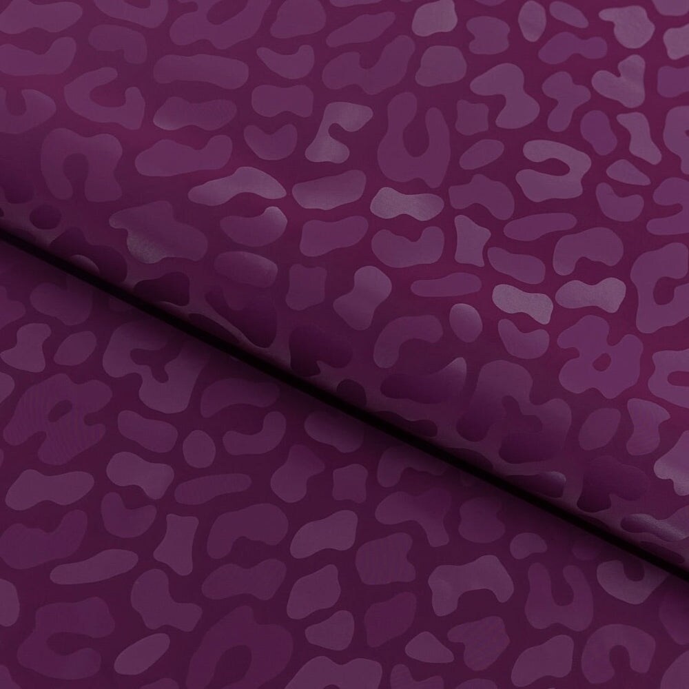 1 Yard Prowl Polyester Spandex Slick Vinyl Fabric Leopard Print for Cosplay Dancewear 54 inch Width