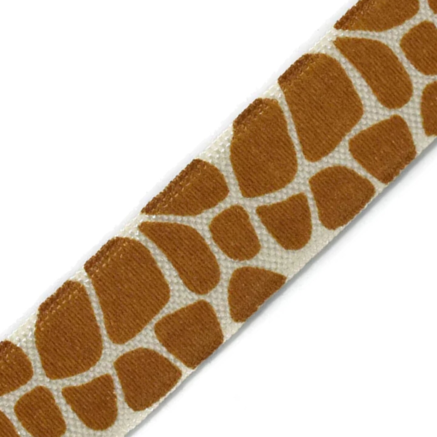 Giraffe Print Fold Over Elastic Stretch DIY Craft Trim 0.63 inch Width