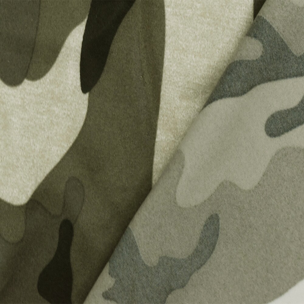 Khaki-Multi Famous Maker Camouflage Printed Stretch Tricot Swimwear Fabric By the Yard