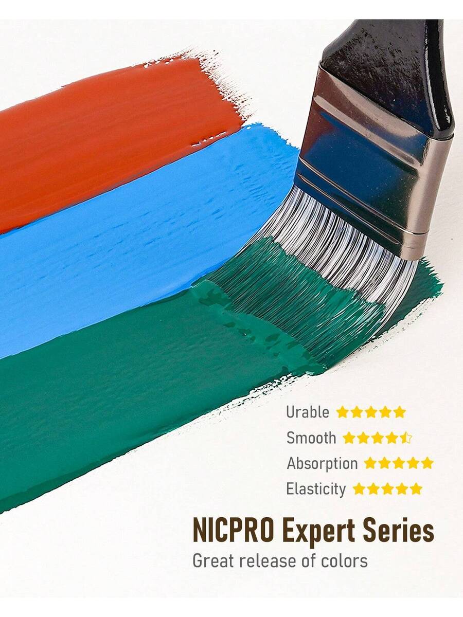 36pcs Paint Brush Set, Professional Paintbrushes with Paint Spatula