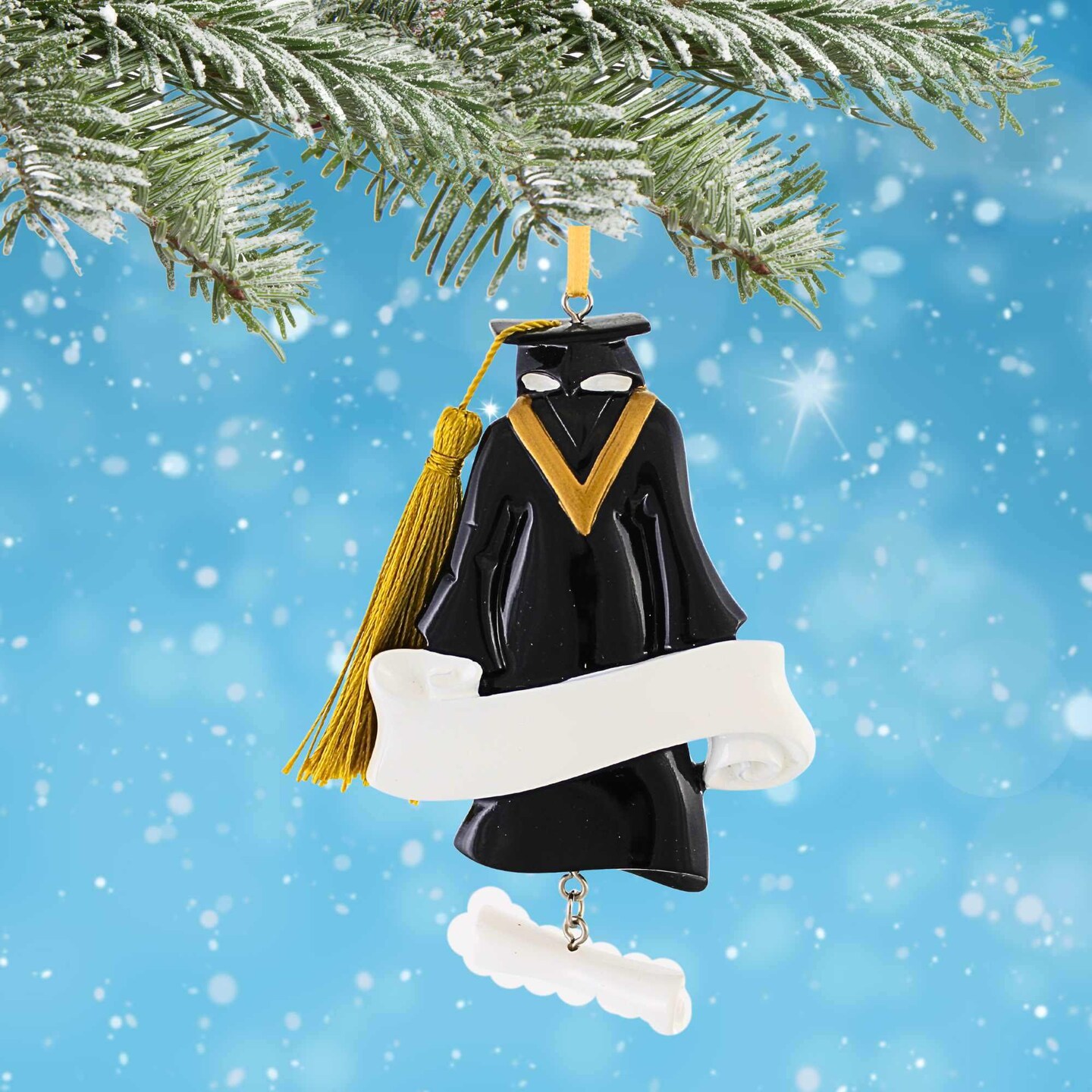 Polarx 4.0 Inch Grad Gown Christmas Tree Ornament , High School Collage