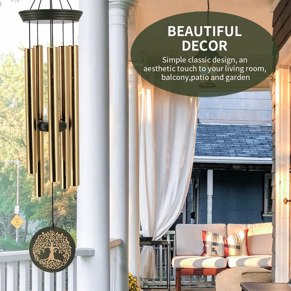 Wind Chimes for Outside, 30 Inch Memorial Windchimes for Loss of Loved One Engrave Tree of Life