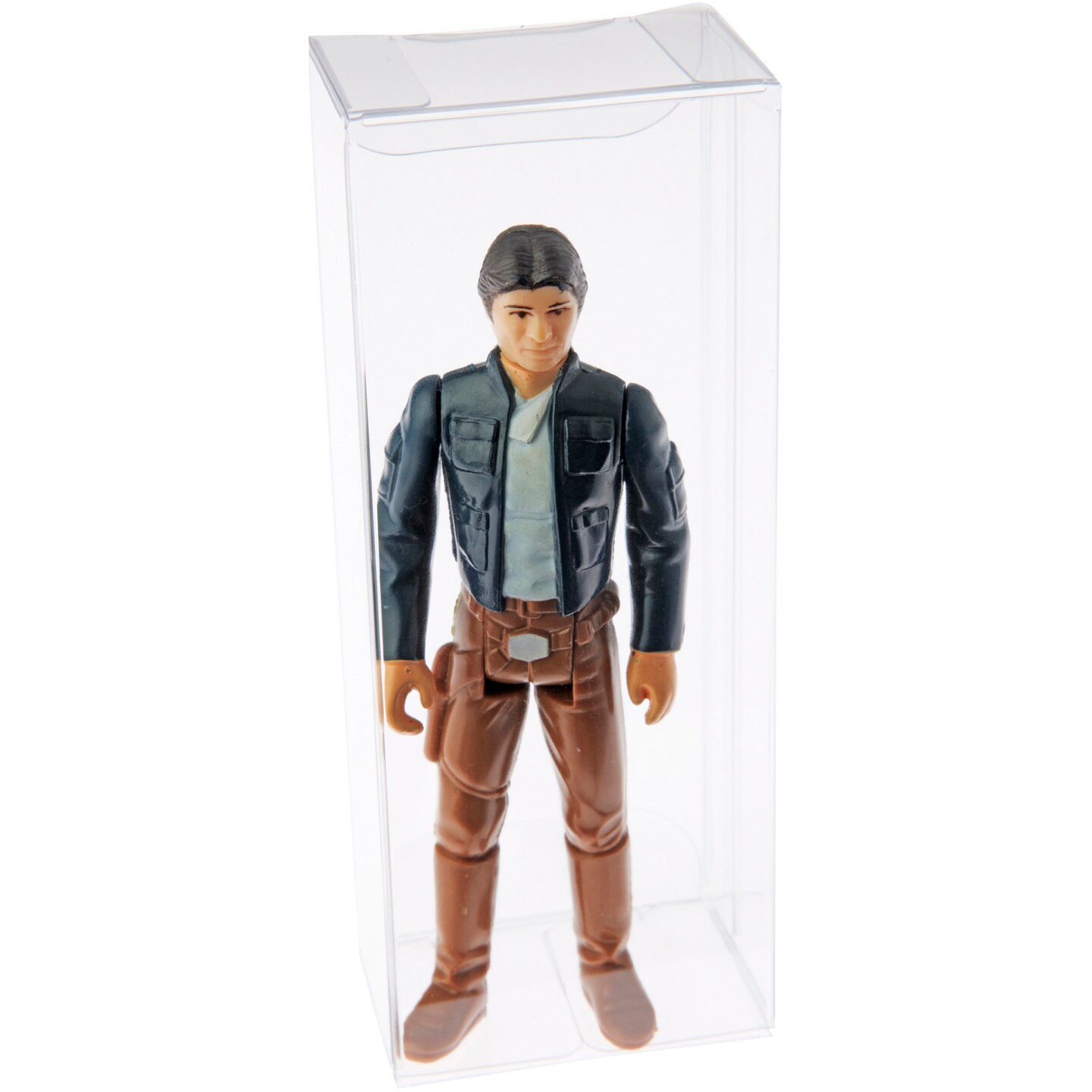 Plymor Clear Folding Action Figure Storage / Display Protector Box, 1.75&#x22; W x 1.25&#x22; D x 4.5&#x22; H, fits 3.75&#x22; Figures