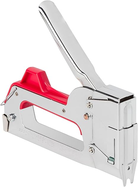 T2025 2-In-1 Staple Gun and Wire Tacker for Upholstery, Crafts and Low Voltage Wiring, Fits 3/8”, 7/16", or 9/16” Round Crown, or 5/16”, 3/8”, or 1/2" Flat Crown Staples
