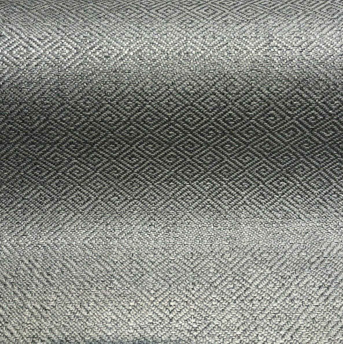 1 Yard Diamond Gray and White Jacquard Upholstery Fabric 100% Polyester 56 Inch Wide