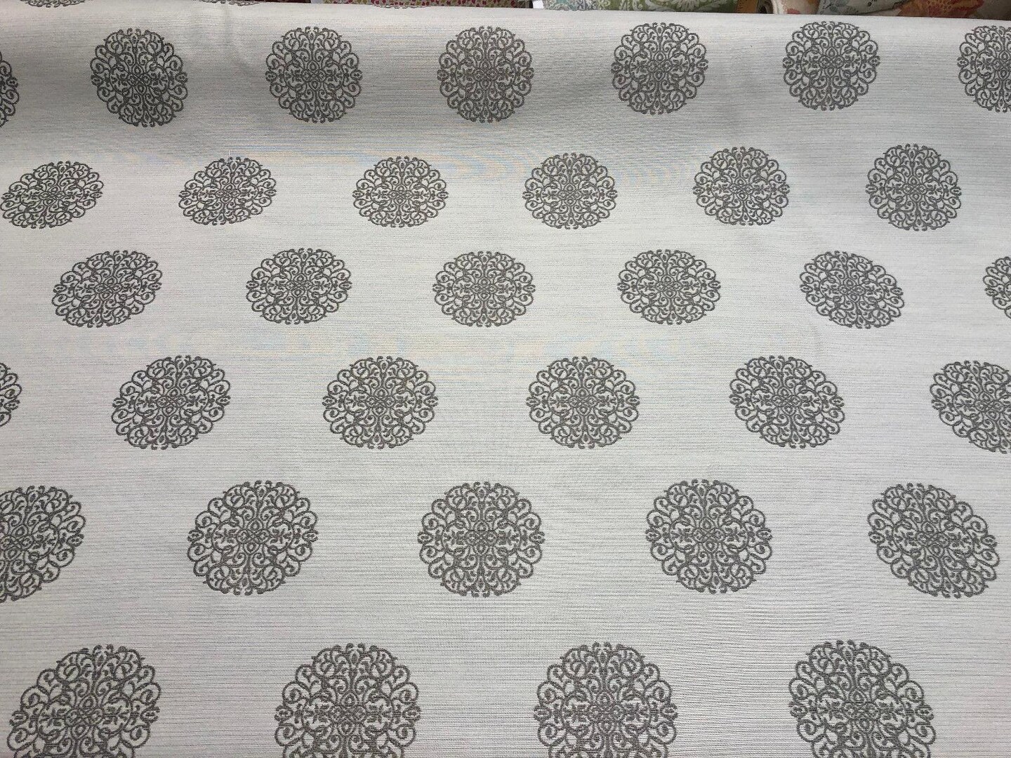 1 Yard Moda Celtic Knot Silver Crown Jacquard Fabric 60 Inches Wide