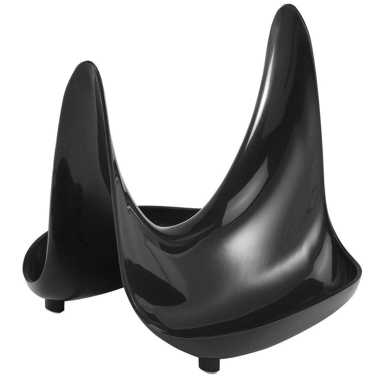 Hutzler Pot Lid Stand &#x26; Spoon Rest, Keeps Your Kitchen Countertop Clean - Holds 2 Pot Lids or 1 Pot Lid and Utensil