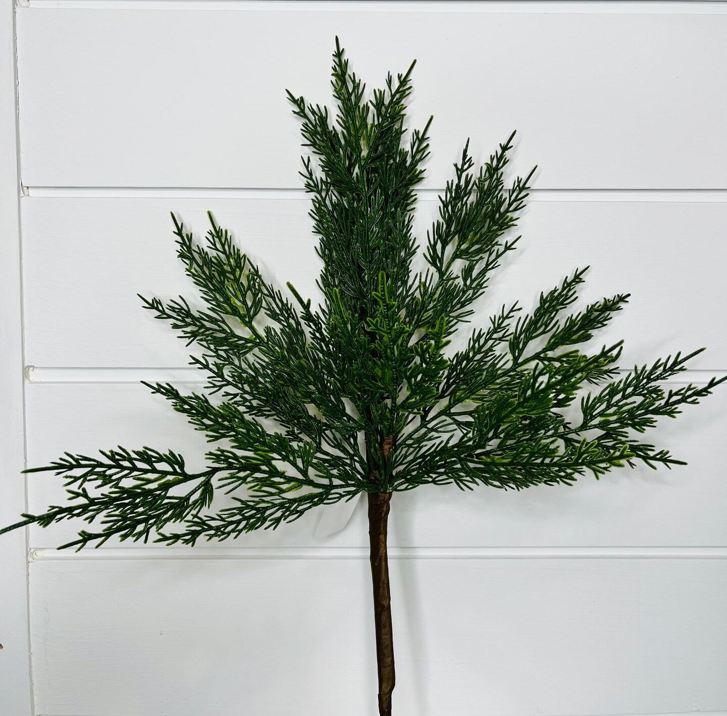 Elegant Artificial Cypress Stem/Spray - Lifelike Green Foliage for Versatile Decor-(XX7979)
