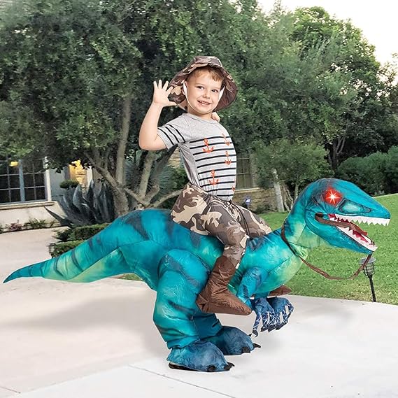 GOOSH Inflatable Dinosaur Costume for Kids and Adults Halloween Costumes