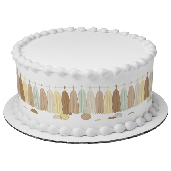 Dreamy Tassels Edible Cake Topper Image Strips 3ct
