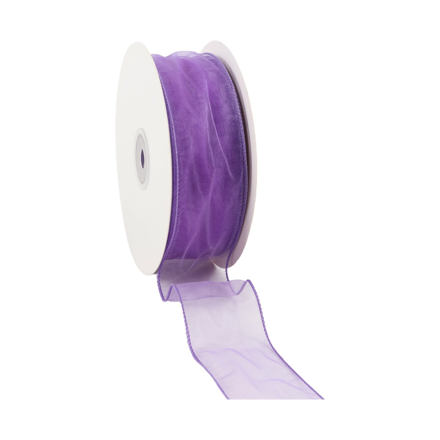 LaRibbons 1 1/2" - 2 1/2" Wired Sheer Ribbon | 50 Yard Roll
