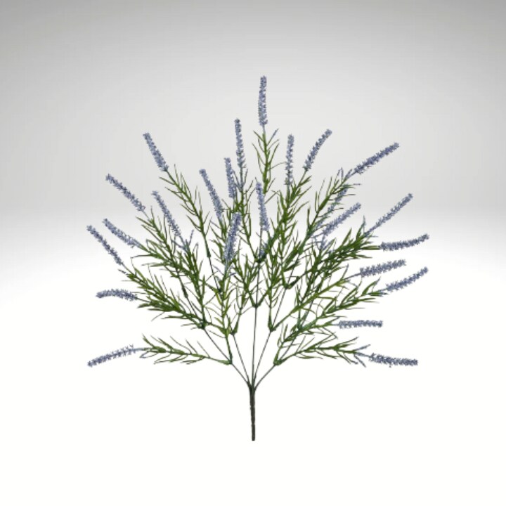 14.5" Faux Lavender Bush – Rustic Artificial Herb Stem for Wreaths, Bouquets & Home Decor-FBL355-LV