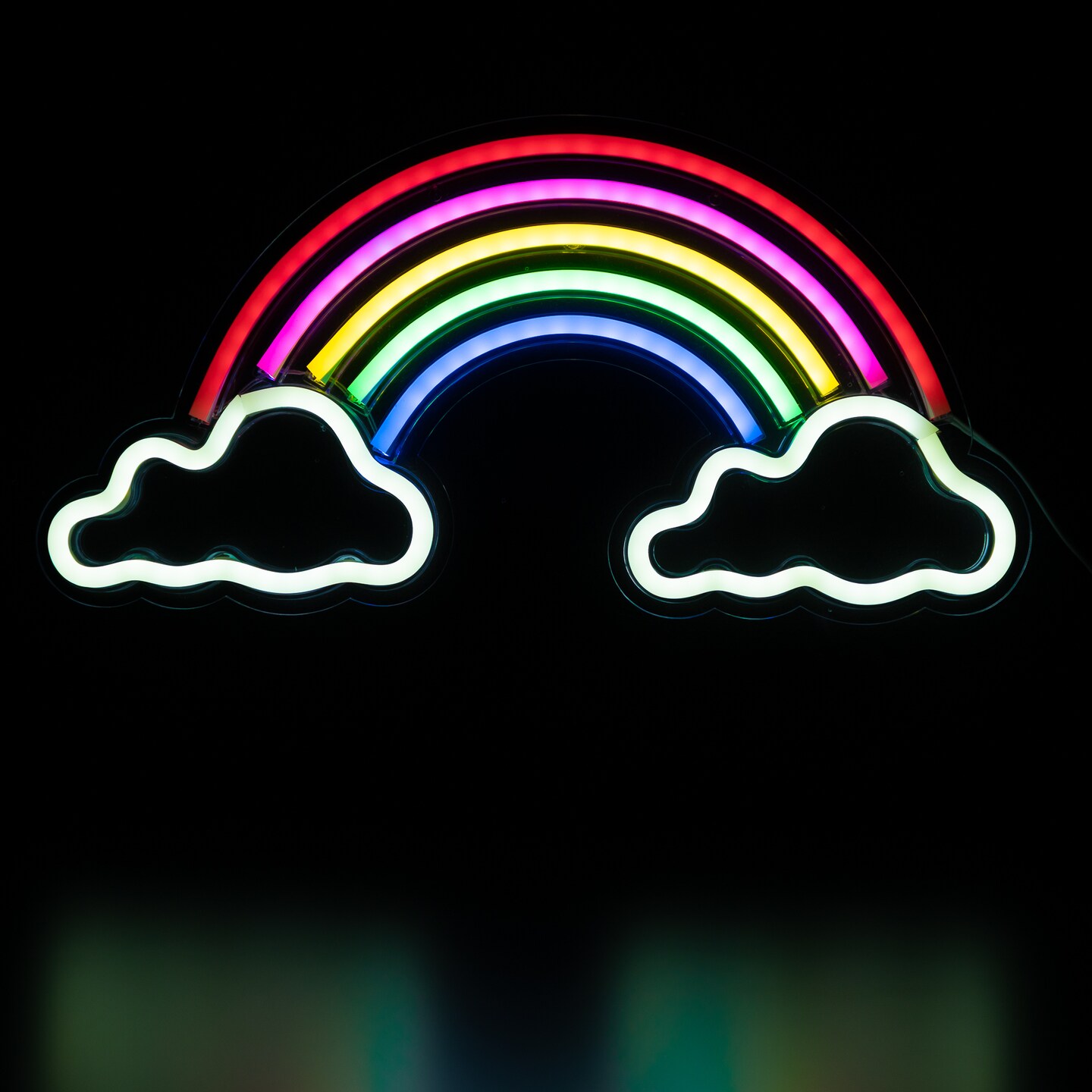 Northlight LED Rainbow and Clouds Neon Lighted Wall Art - 15.75"