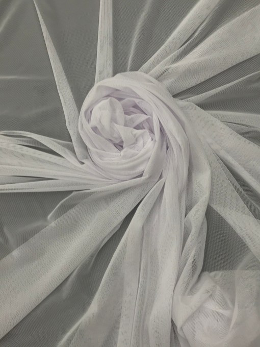 1 Yard White Power Mesh Fabric Sheer Stretch Nylon Spandex For Costumes Lingerie Dresses 60″ Wide