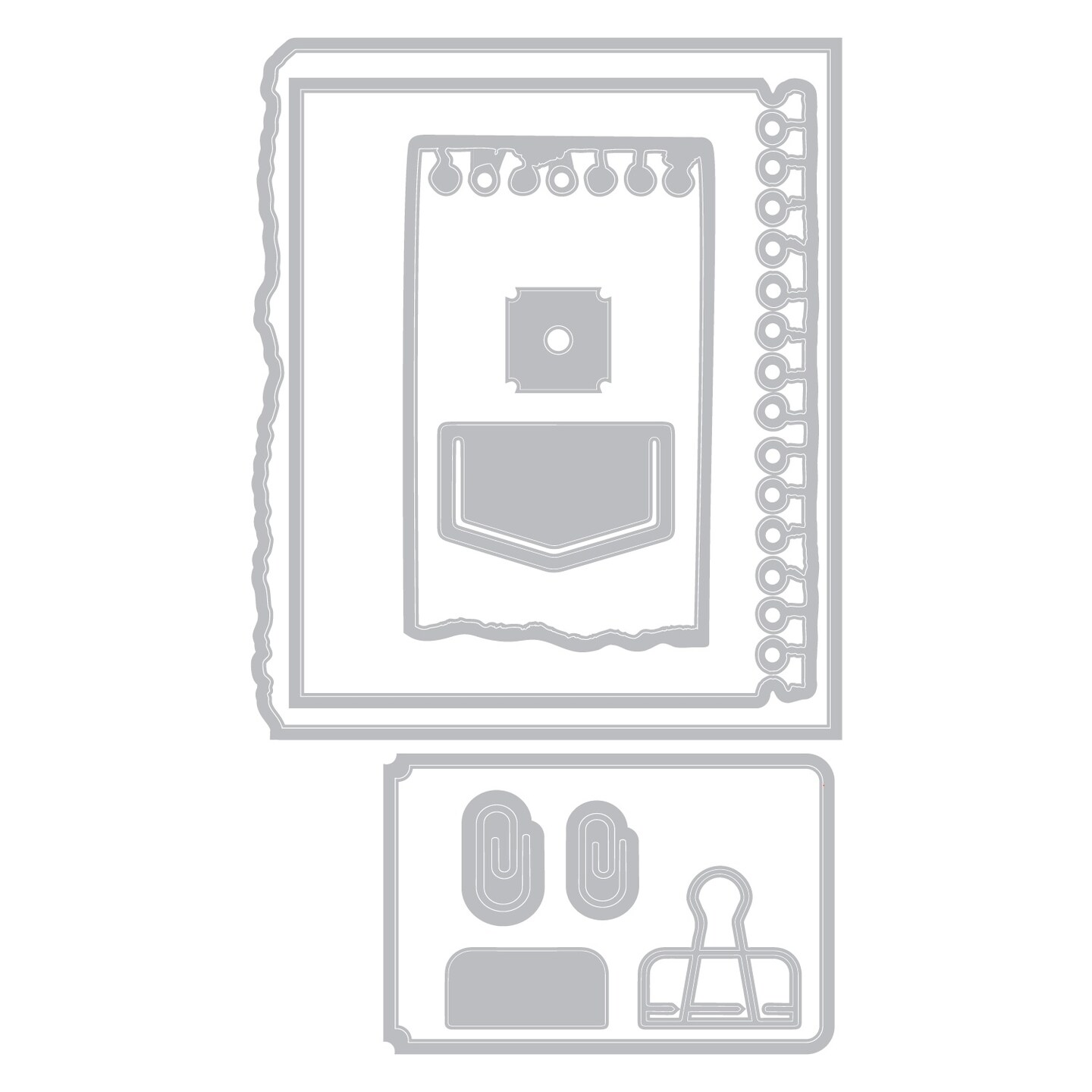 Sizzix Clear Stamp With Framlits Die By 49 & Market 10/Pk-Creative Combos
