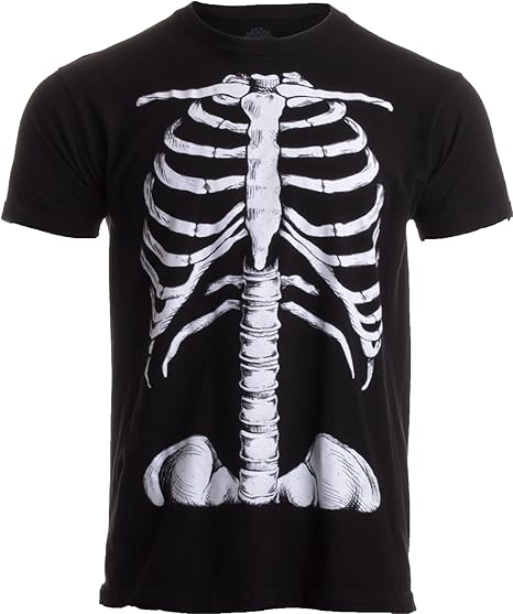 Skeleton Rib Cage | Jumbo Print Novelty Halloween Costume Unisex T-Shirt-Adult