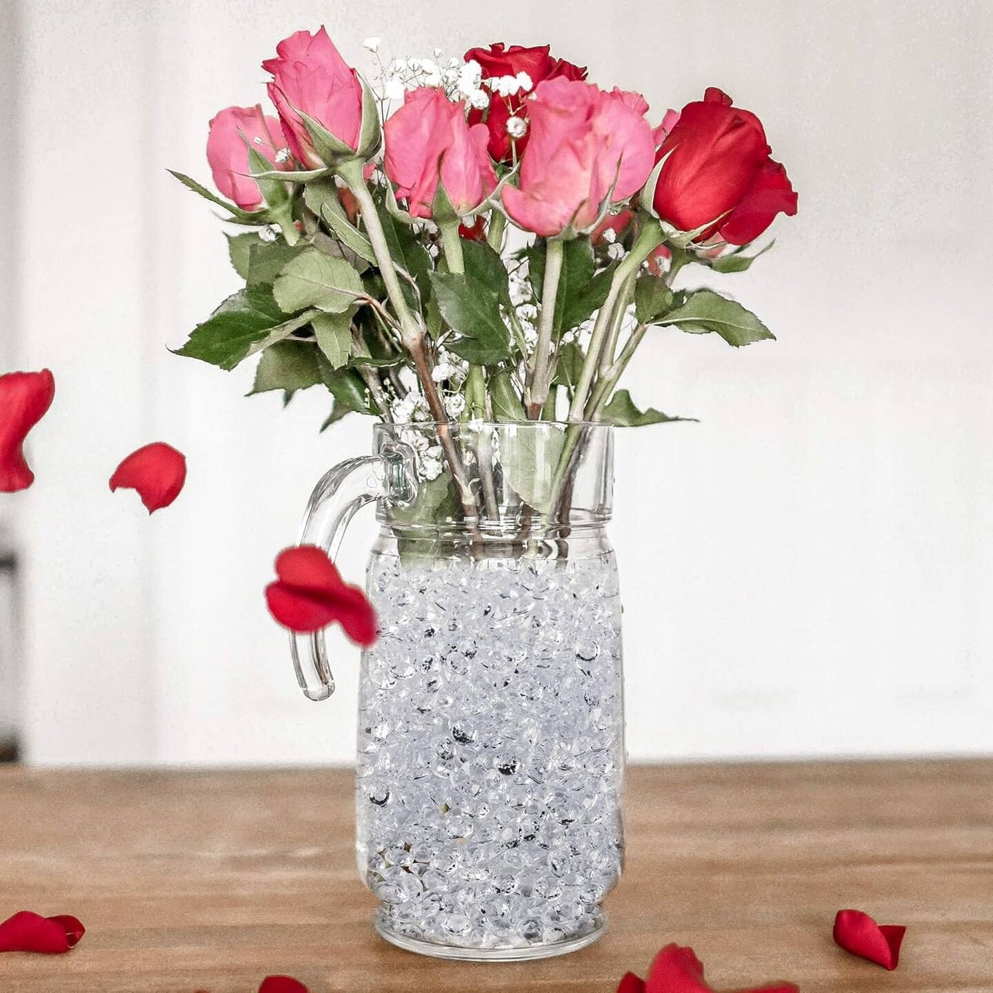 2000 Pack of 1 Carat 6.5mm Jewels (Clear) Diamond Table Confetti, Vase Filler