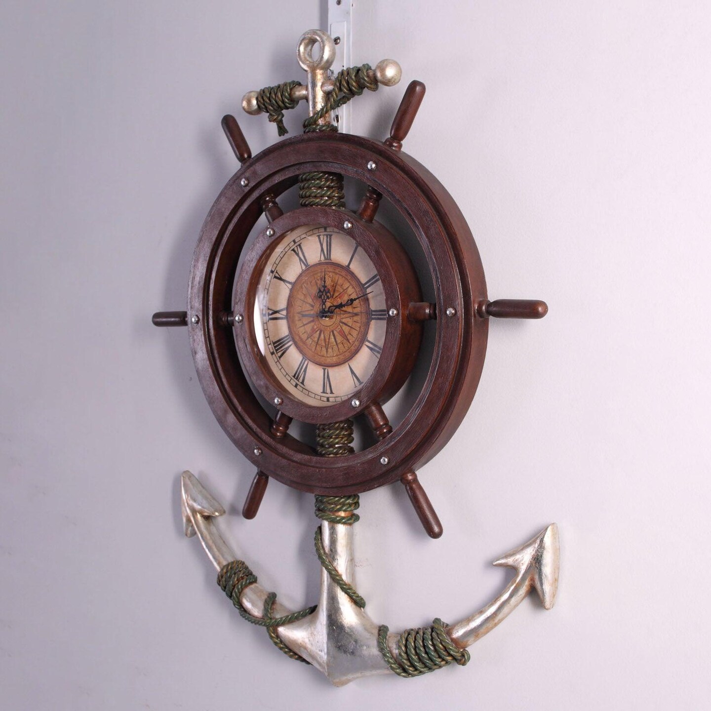 Anchor Clock Life Size Statue