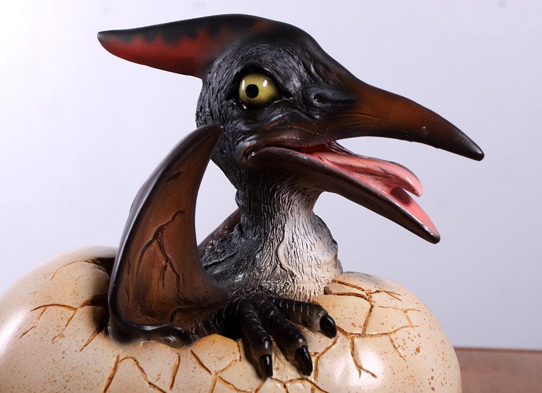 Pteranodon Dinosaur Egg Hatching Life Size Statue