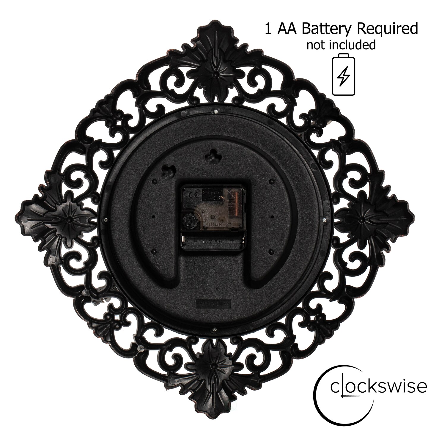 Clockswise Classic Round Decorative Hanging Wall Clock with Scroll Frame for Home Entryway Living Room Bedroom Kitchen Office Hotels & Restaurants