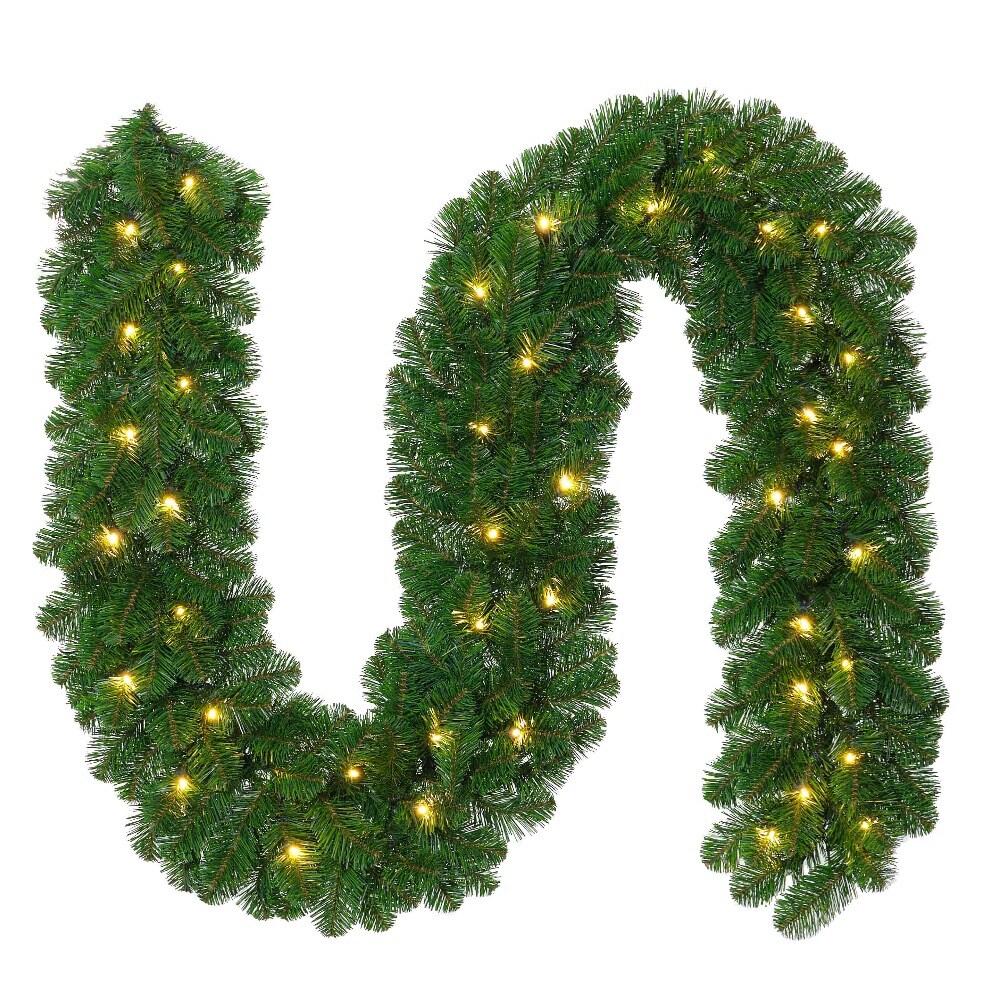 Christmas Prelit Garland- Colorado Prelit - Battery operated