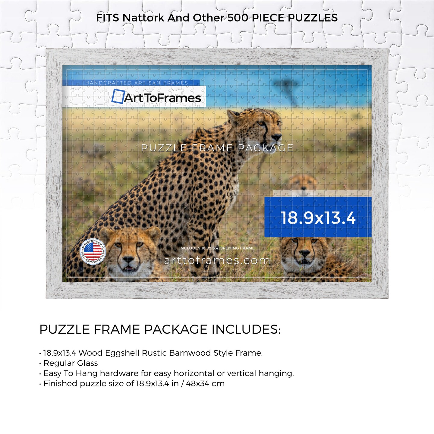 【プレイメーカー】MAXFACTOR ポスター 4点セット ArtToFrames 18.9x13.4 INCH / 48x34 CM Puzzle Frame for 500 piece