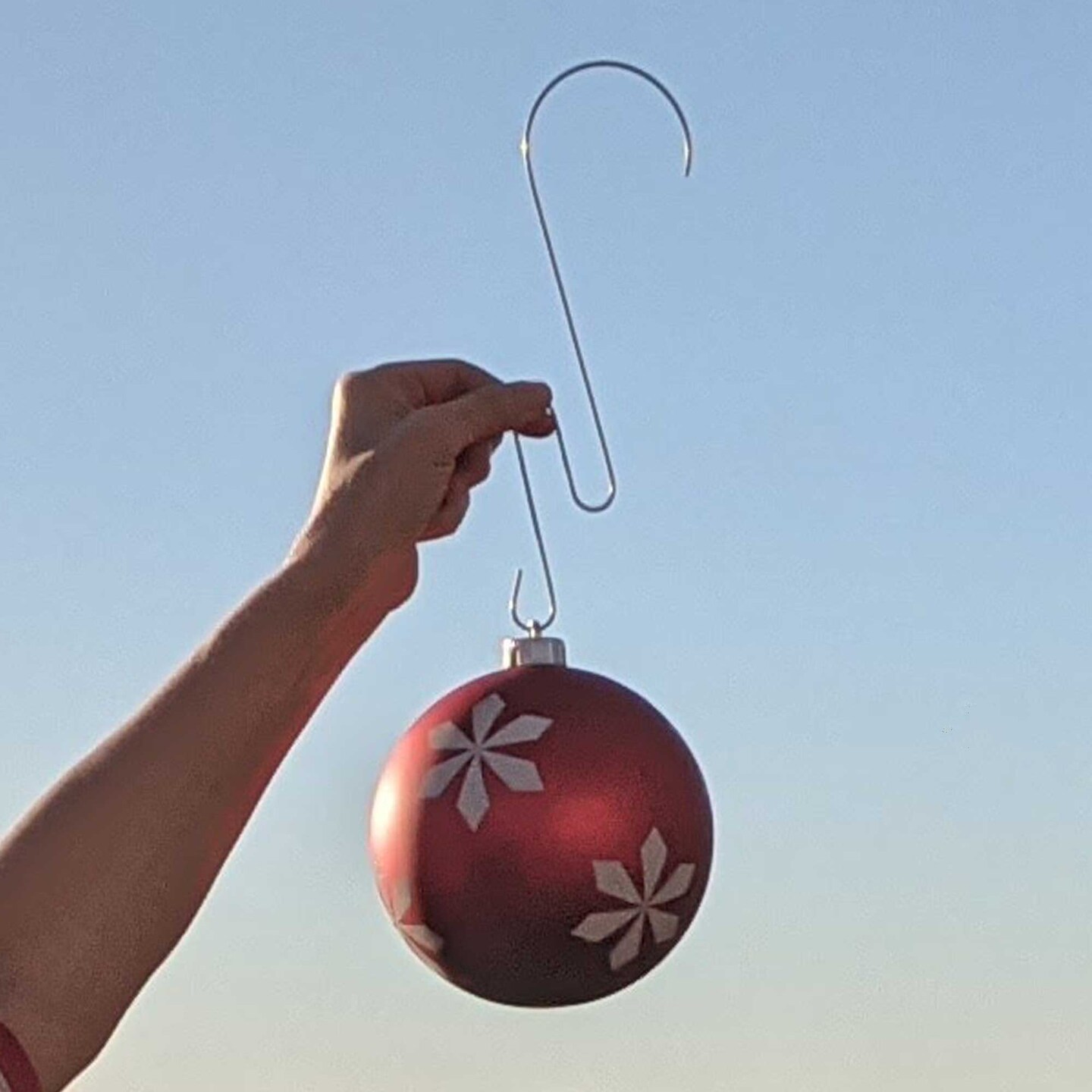 10-Count Large Ornament Hooks, 9.5" Jumbo Christmas Ornament Hooks, Outdoor Tree Decorating, Ornament Hangers, Ostreach